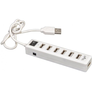 Хаб USB Frime 7хUSB 2.0 White (FH-20041) ціни