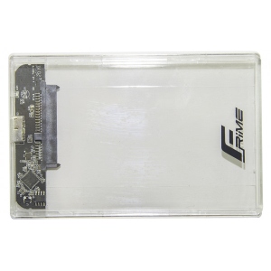 Зовнішній карман Frime SATA HDD/SSD 2.5'' USB 3.0 Plastic, Clear (FHE80.25U30) офіційний магазин