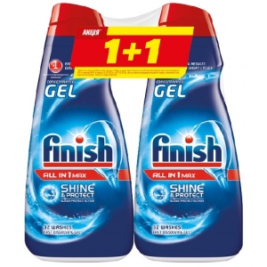 Уцінка - Гель для посудомийної машини Finish All in 1 650+650мл # продаж в Україні