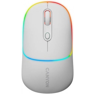 Миша бездротова Canyon MW-22 Dual Band RGB Wireless Snow White (CNS-CMSW22SW)