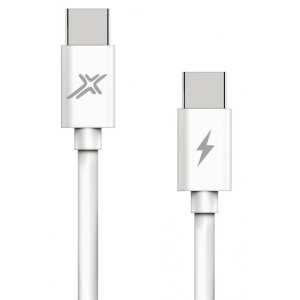Кабель синхронізації даних Grand-X USB Type-C - USB Type-C, Power Delivery 48W 1m White (CC-07)