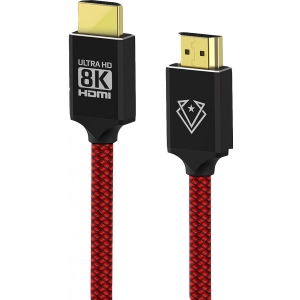 Кабель HDMI Vertux HDMI-HDMI v.2.1 vertulink-300.bloodyred