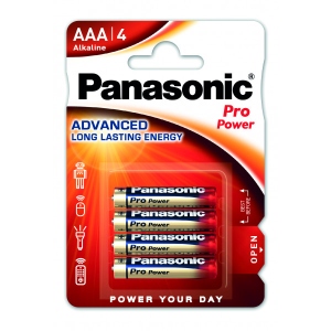 Батарейка тип AAA Panasonic PRO POWER AAA BLI 4 ALKALINE