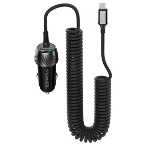 Автомобільний зарядний пристрій Promate Powerdrive-33pdc.Black