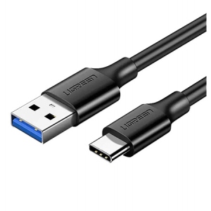 Кабель синхронізації даних UGREEN US184 USB 3.0 to USB Type-C Male 0.5m Black (20881)