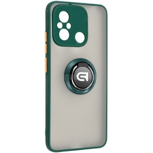 Чохол для смартфону Armorstandart Frosted Matte Ring for Xiaomi Redmi 12C Dark Green (ARM68371)
