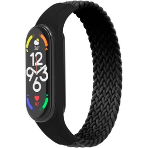 Ремінець для фітнес-браслету Armorstandart Braided Solo Loop for Xiaomi Mi Band 7/6/5/4 Black size L (ARM58763)