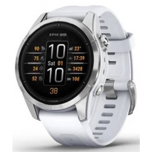 Смарт-годинник Garmin EPIX PRO (g2), 42 Glass, SS, Whitstn (010-02802-01)
