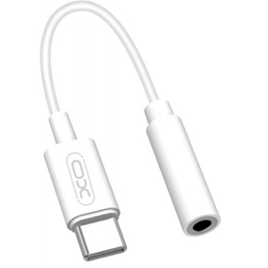 Перехідник аудіо XO NB-R161 audio adapter Type-c to  3.5 mm White (6920680873234)