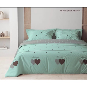 Комплект постільної білизни ТЕП Mint&Grey Hearts (2-01691_24942)