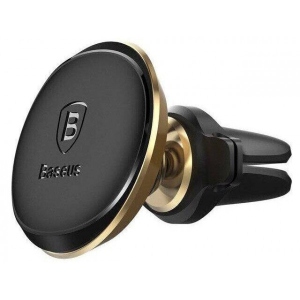 Тримач для мобільного пристрою Baseus Magnetic Air Vent Car Mount Holder Gold (SUGX-A0V)