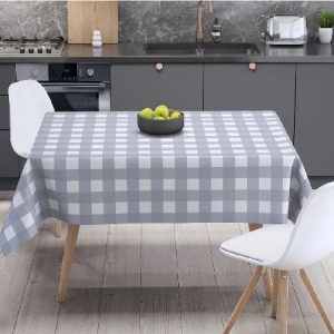 Скатертина прямокутна ТЕП Panama 160х200 см Dark gray check (С-04188_29784)