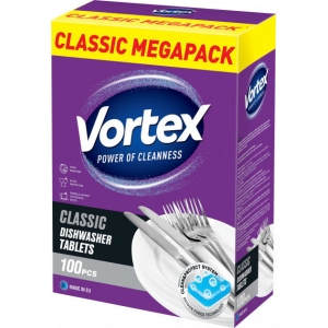 Таблетка для посудомийної машини Vortex 100 шт. (4823071623093)