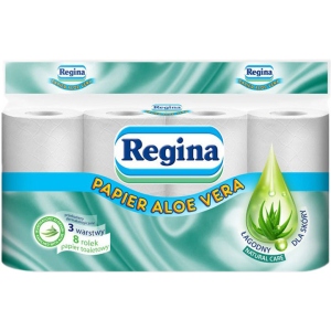 Туалетний папір Regina Regina Aloe Vera 3 шари 8 рулонів (8004260499088) Київ