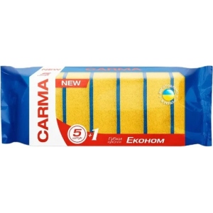 Набір губок поролонових для миття посуду Carma Економ 6 шт. (4823098414643)