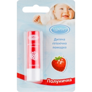 Бальзам для губ дитячий Lindo полуничка, 4.5 м (U 772)