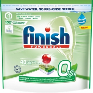 Уцінка - Таблетка для посудомийної машини Finish Power All in 1 0% 40шт