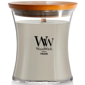 Свічка скло Woodwick Medium Fireside (Камин) 275г (92106E)