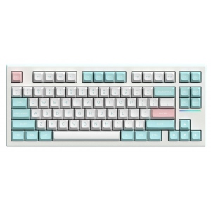 Клавіатура бездротова ігрова FL ESPORTS FL750 SAM Marshmallow Kailh MX Cool Mint Three-Mode (FL750SAM-4599)