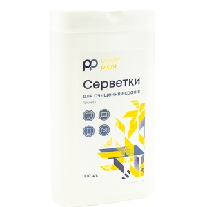 Засіб для чищення екранів PowerPlant 100 шт. (FL940653)