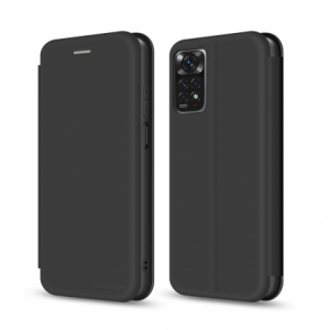 порівняти ціни на Чохол для смартфону MakeFuture Flip Soft-Touch PU Xiaomi Redmi Note 11 Pro Black (MCP-XRN11PBK)