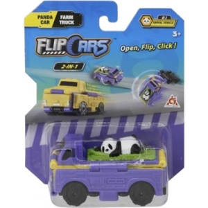 Машинка-трансформер Flip Cars 2 в 1 Автомобіль для панди і Вантажівка (EU463875-37)