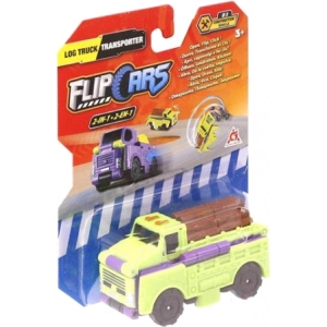 Машинка-трансформер Flip Cars 2 в 1 Лісовоз і Транспортер (EU463875-03)