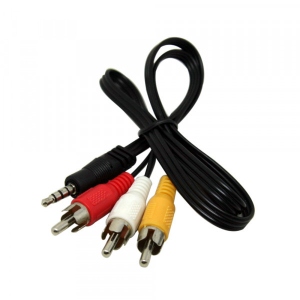 Кабель 3.5 мм - RCA Fractal design Jack 3.5mm M 3 x RCA M (B00121) купити в Україні