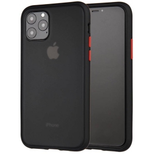 Чохол для смартфону MakeFuture Matte PC+TPU Apple iPhone 11 Pro Max Frame Black (MCMF-AI11PMBK)