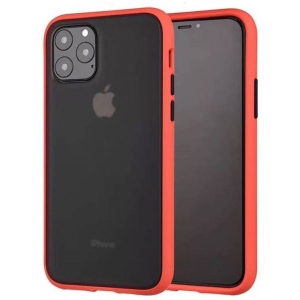 Чохол для смартфону MakeFuture Matte PC+TPU Apple iPhone 11 Pro Max Frame Red (MCMF-AI11PMRD)