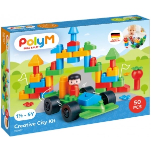 Пластиковий конструктор PolyM Місто 50 деталей (760007)