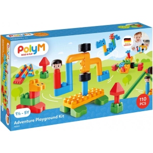 Пластиковий конструктор PolyM Ігровий майданчик 110 деталей (760011)
