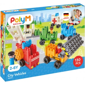 Пластиковий конструктор PolyM Міська техніка 130 деталей (760024)
