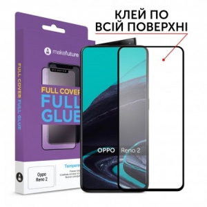 Захисне скло для смартфону MakeFuture Full Cover Full Glue Oppo Reno2 (MGF-OPR2)