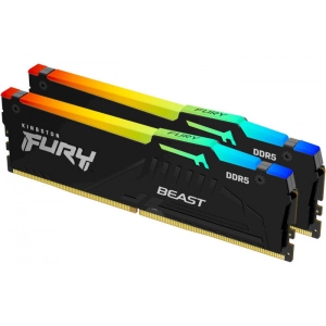 Память DDR Kingston FURY 64 GB (2x32GB) DDR5 6400 MHz Beast RGB EXPO (KF564C32BBEAK2-64)