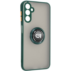 Чохол для смартфону Armorstandart Frosted Matte Ring for Samsung A14 4G / A14 5G Dark Green (ARM68351)