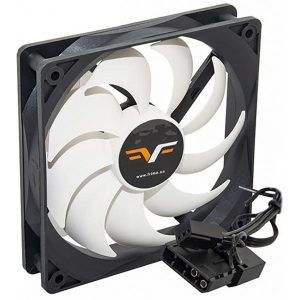 Корпусний вентилятор Frime 120x120x25мм, 3-pin+Molex, Black/White (FWF120HB3)