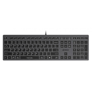 Клавіатура дротова A4tech FX60 USB Grey White backlit