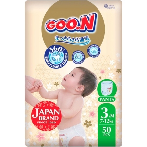 Одноразові підгузки-трусики Goo.N Premium Soft 7-12 кг 3(M) 50 шт. (F1010101-156) порівняти ціни