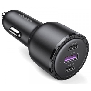Автомобільний зарядний пристрій UGREEN 2xUSB-C PD+USB-A QC 69W CD239 (20467)
