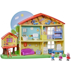 Колекційні фігурки набір Peppa Pig КОТЕДЖ ПЕППИ ДЕНЬ-НІЧ (3 фігурки, світло, звук) (F2188)