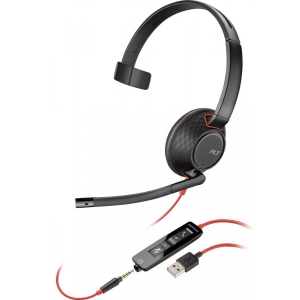Гарнітура дротова Poly BlackWire 5210 USB-A HS Mono (80R98AA) в Україні