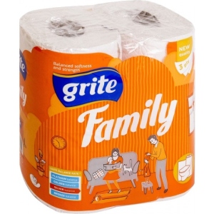 асортимент Туалетний папір Grite Family 3 шари 4 рулони (4770023482119)