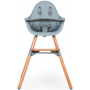 Стільчик для годування класичний Childhome Evolu 2 Natural/Mint (CHEVOCHMI)