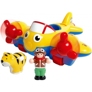 Інерційний ігровий транспорт для малюка Wow Toys Johnny Jungle Plane Джунглі літак Джонні (01013)