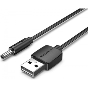 Кабель живлення Vention USB AM - 3.5mm DC Power PVC 5V 2A, Black 1.0 m (CEXBF)