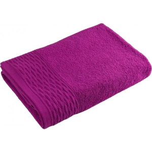 Рушник для обличчя GM Textile махровий бузковий бордюр 50х90