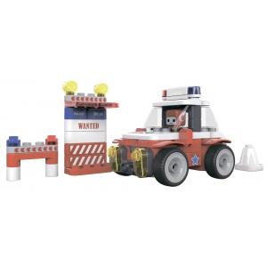 Пластиковий конструктор Pai Bloks BLK Police Car 59 эл. (61001W)