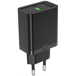 Мережевий зарядний пристрій Vention 1xUSB 18W (USB-A) QC3.0 
Black (FABB0-EU)