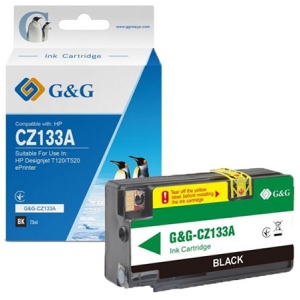 Картридж для струменевих принтерів/БФП G&G HP Designjet T120/T520 ePrinter Black (G&G-CZ133A)